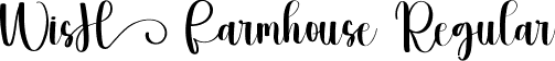 WisH Farmhouse Regular font | WisH Farmhouse.ttf