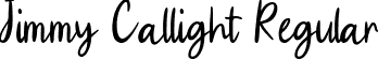 Jimmy Callight Regular font | Jimmy Callight.otf