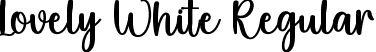 Lovely White Regular font | Lovely White.ttf