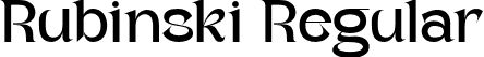 Rubinski Regular font | Rubinski.otf