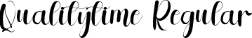 Qualitytime Regular font | Qualitytime.ttf