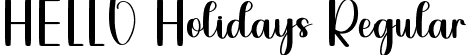 HELLO Holidays Regular font | AHELLO Holidays.ttf