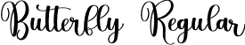 Butterfly Regular font | Butterfly.otf