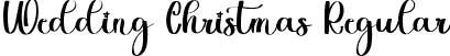 Wedding Christmas Regular font | Wedding Christmas.ttf