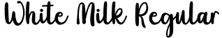 White Milk Regular font | White Milk.otf