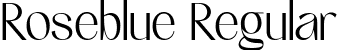 Roseblue Regular font | RoseblueRegular-eZLLe.ttf