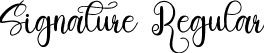 Signature Regular font | Signature.ttf