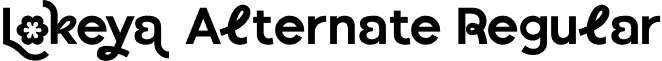 Lokeya Alternate Regular font | Lokeya Alternate.ttf