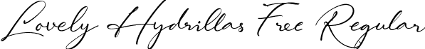 Lovely Hydrillas Free Regular font | Lovely Hydrillas Free.ttf