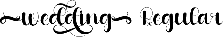 Wedding Regular font | Wedding.otf