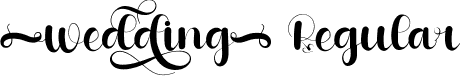 Wedding Regular font | Wedding.ttf