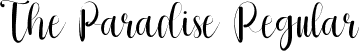 The Paradise Regular font | The Paradise.ttf