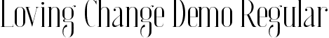 Loving Change Demo Regular font | LovingChangeDemoRegular.ttf