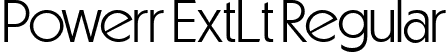 Powerr ExtLt Regular font | PowerrExtraLight-8MWBD.ttf