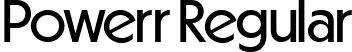 Powerr Regular font | PowerrRegular-MVzle.ttf