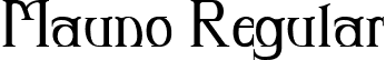 Mauno Regular font | Mauno-regular.ttf