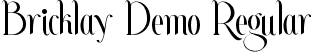 Bricklay Demo Regular font | BricklayDemoRegular.ttf