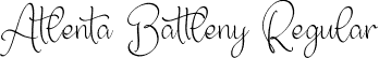 Atlenta Battleny Regular font | Atlenta Battleny.otf