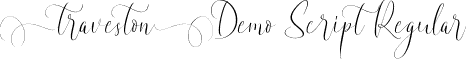 Traveston Demo Script Regular font | TravestonDemoScript.ttf