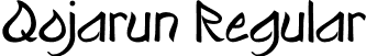 Qojarun Regular font | QojarunPersonaluse.otf