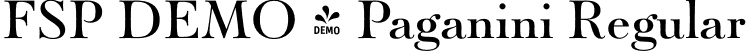 FSP DEMO - Paganini Regular font | Fontspring-DEMO-paganini-regular.otf