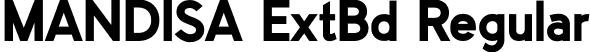 MANDISA ExtBd Regular font | MANDISA-ExtraBold.ttf