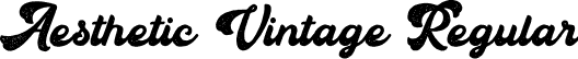 Aesthetic Vintage Regular font | AestheticVintage-eZgWn.otf