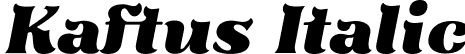 Kaftus Italic font | Kaftus Oblique.ttf