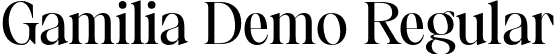 Gamilia Demo Regular font | GamiliademoRegular-mL9Ev.otf