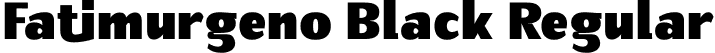 Fatimurgeno Black Regular font | Fatimurgeno Black.otf