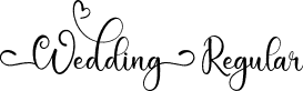 Wedding Regular font | Wedding.otf