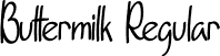 Buttermilk Regular font | Buttermilk.otf