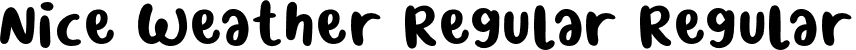 Nice Weather Regular Regular font | Nice Weather Regular.otf