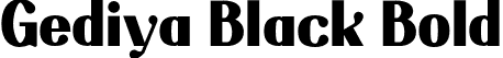 Gediya Black Bold font | GediyaPersonaluse-Black.otf