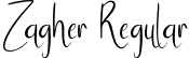 Zagher Regular font | Zagher.otf