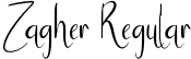 Zagher Regular font | Zagher.ttf