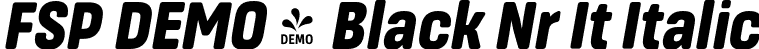 FSP DEMO - Black Nr It Italic font | Fontspring-DEMO-masifardnr-blackit.otf