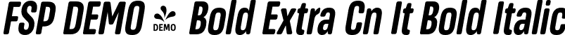 FSP DEMO - Bold Extra Cn It Bold Italic font | Fontspring-DEMO-masifardextracn-boldit.otf