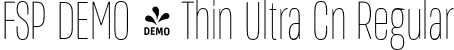 FSP DEMO - Thin Ultra Cn Regular font | Fontspring-DEMO-masifardultracn-thin.otf