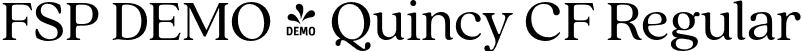 FSP DEMO - Quincy CF Regular font | Fontspring-DEMO-quincycf-regular.otf