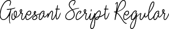 Goresant Script Regular font | Goresant Script.otf