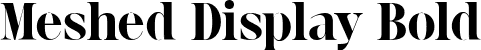 Meshed Display Bold font | MeshedDisplay-Bold.ttf