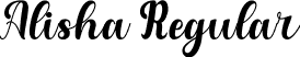 Alisha Regular font | Alishamemo.ttf