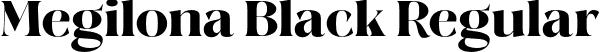 Megilona Black Regular font | Megilona Black.otf