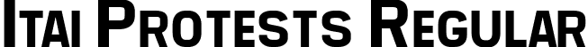 Itai Protests Regular font | Itai-Protests.ttf