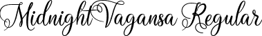 Midnight Vagansa Regular font | Midnight Vagansa.ttf