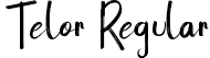 Telor Regular font | Telor.ttf