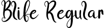 Blife Regular font | Blife.otf