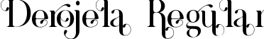 Derojela Regular font | derojela.ttf