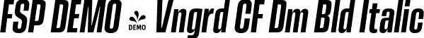 FSP DEMO - Vngrd CF Dm Bld Italic font | Fontspring-DEMO-vanguardcf-demiboldoblique.otf